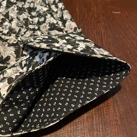 Men’s Bugatchi Shaped Fit Collared Cotton Button Down Long Sleeve Shirt Large - Picture 8 of 16